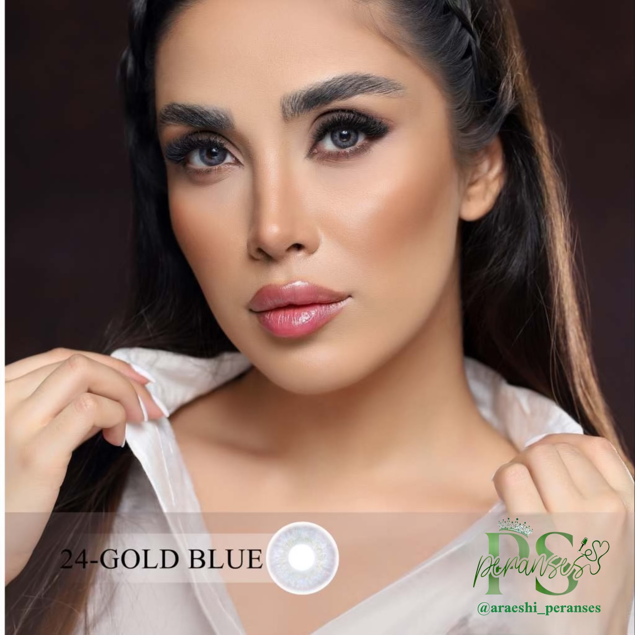 لنز کانفست شماره24 رنگGold Blue