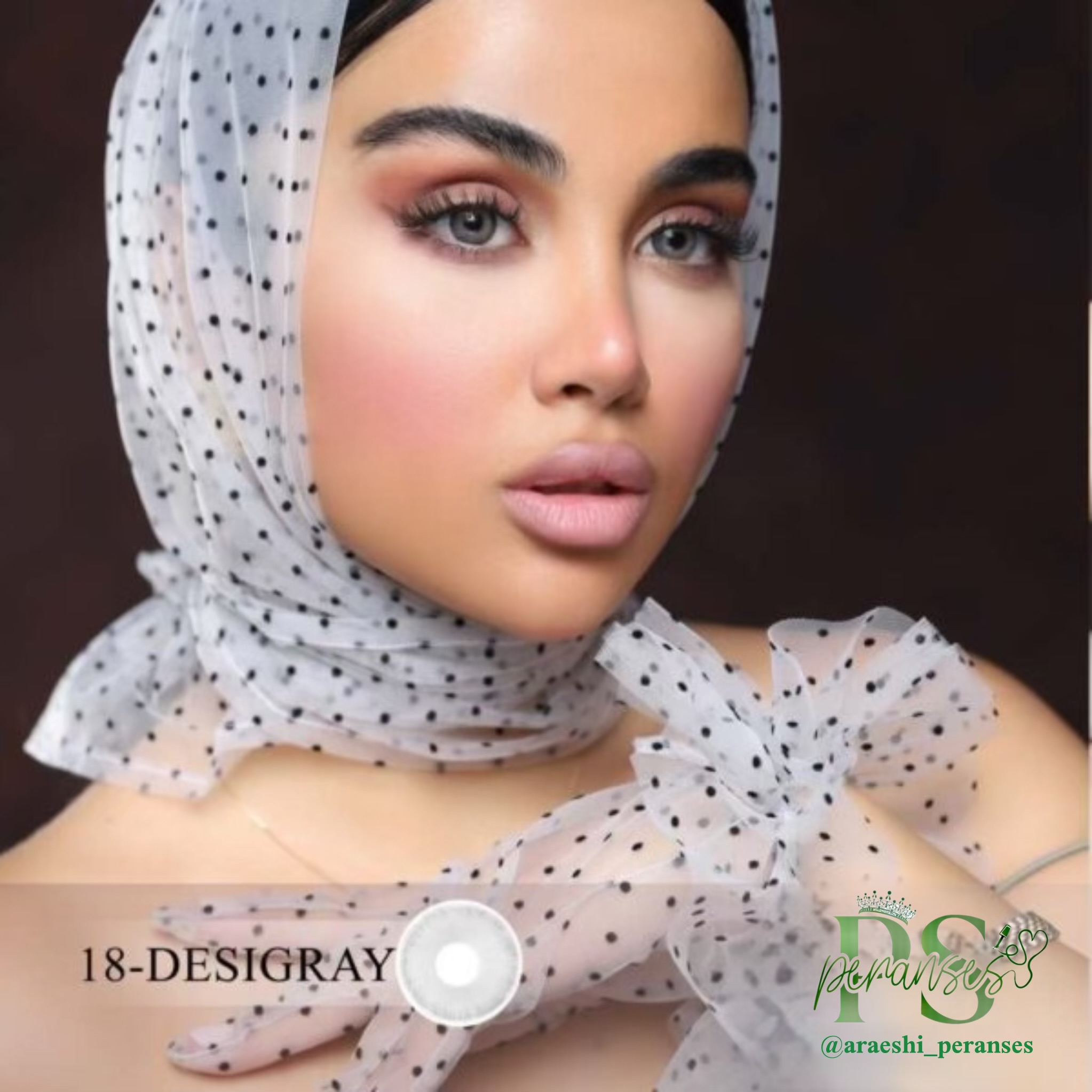 لنز کانفست شماره18 رنگDesi Gray